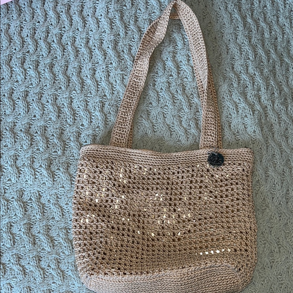 Elegant THE SAK Crochet Tote Bag